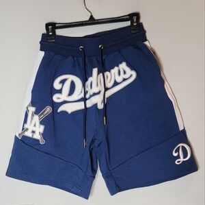 Pro Standard Dodgers Thick Embroidered Blue Shorts Men's Size Medium Cotton